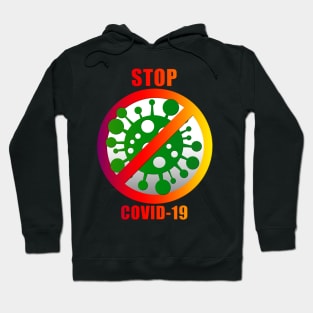 Stop COVID-19 (multicolor) Hoodie